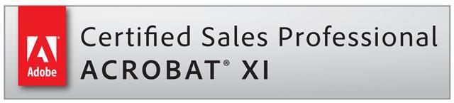 Certified Sales Professional Acrobat XI badge 1